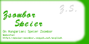 zsombor speier business card